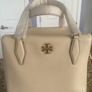 Tory Burch Kira Pebbled Leather Satchel
